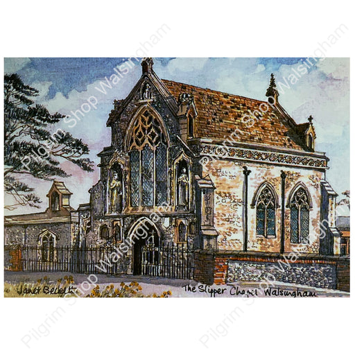 The Slipper Chapel, Houghton St. Giles, Norfolk Artist Picture Postcard