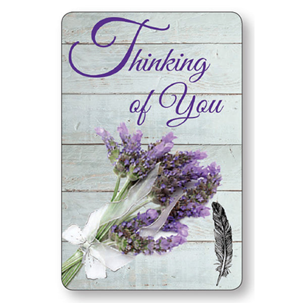 Thinking Of You, Laminated Prayer Card