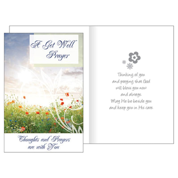 A Get Well Prayer, Thoughts and Prayers are with You Greetings Card