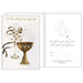 Catholic Mass Cards, A Mass Bouquet Especially For You Greetings Card, Gold Foil Embossed Inset With Imitation Pearls