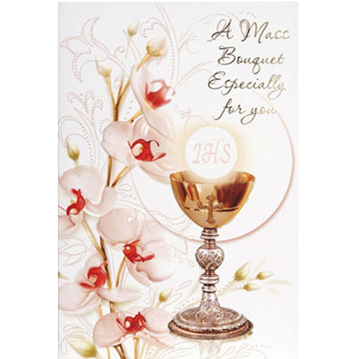 Catholic Mass Cards, A Mass Bouquet Greetings Card, Especially For You