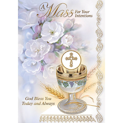 Catholic Mass Cards, A Mass For Your Intentions Greetings Card, God Bless You Today & Always