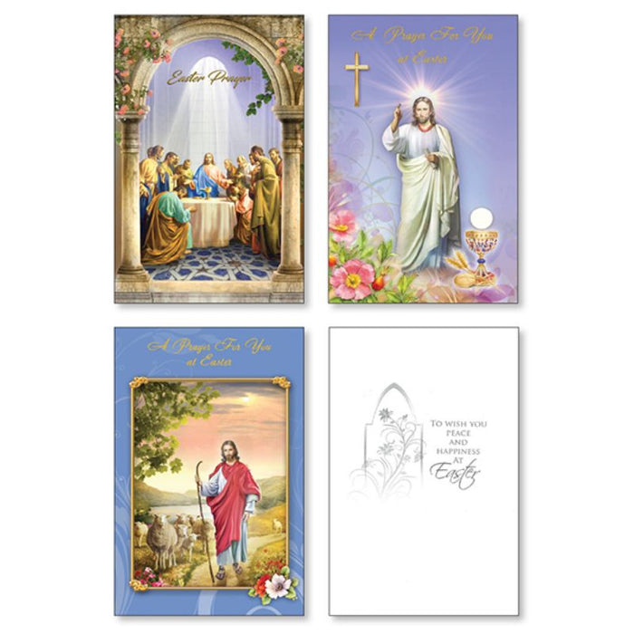 A Prayer For You At Easter, Pack of 12 Easter Greetings Cards With 3 Different Designs of Our Lord