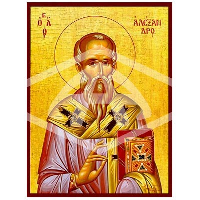 Alexander, Patriarch of Constantinople, Mounted Icon Print Size 20cm x 26cm
