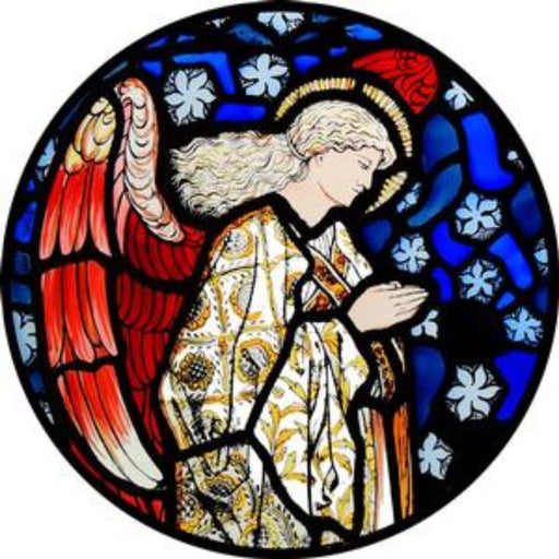 Praying Angel, Static Window Cling 13.5cm Diameter