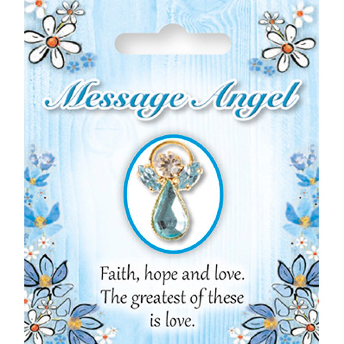 Angel Pin Brooch, Faith, Hope and Love