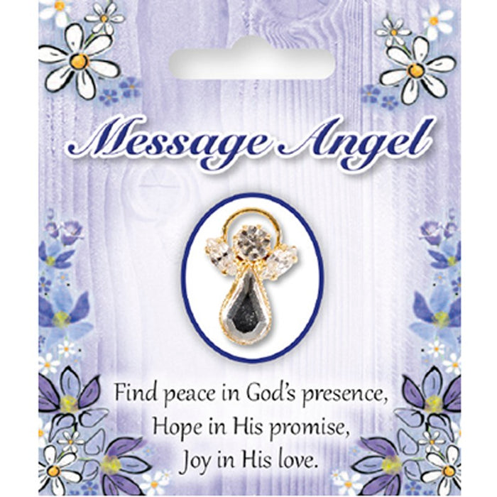 Angel Pin Brooch, Find Peace in God's Presence