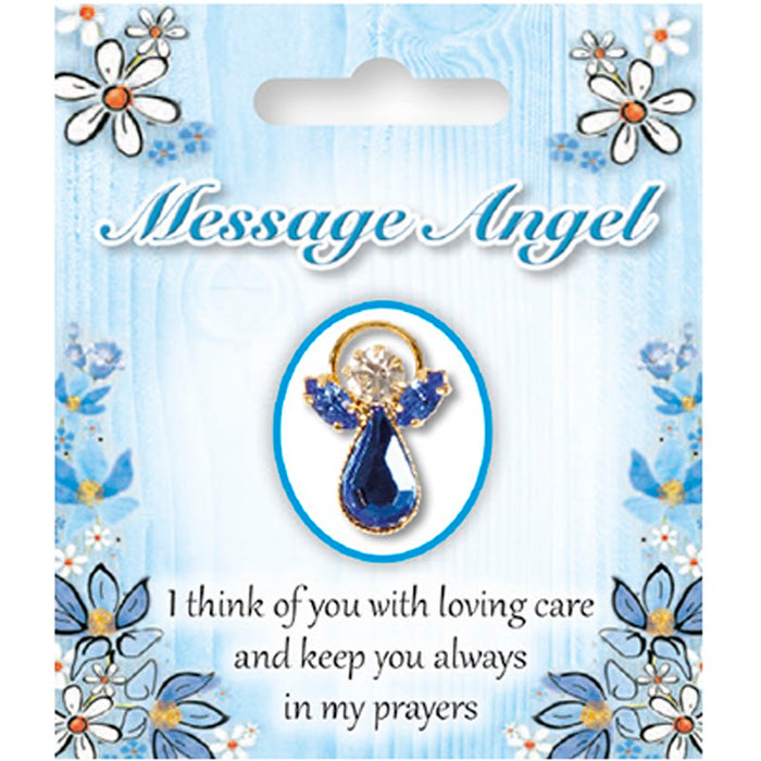 Angel Pin Brooch, I Think of You With Loving Care