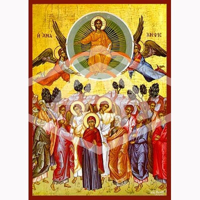 Ascension Of Christ, Mounted Icon Print 14cm x 20cm