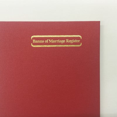 Banns of Marriage Register MB9 Hardback A4 Size