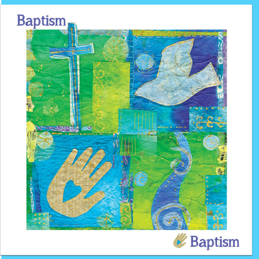 Christian Baptism Joy Greetings Card With Bible Verse