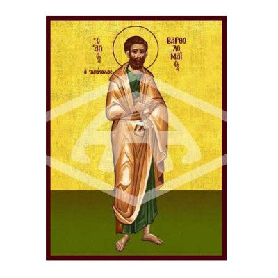 Bartholomew the Apostle and Disciple, Mounted Icon Print Size 20cm x 26cm
