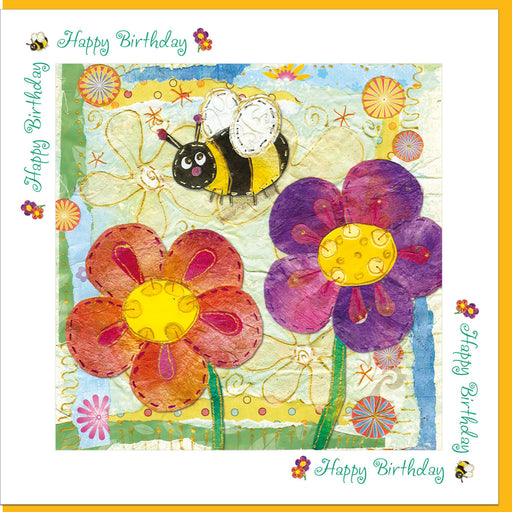 Christian Birthday Greetings Card, Birthday Bee Design With Bible Verse