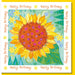 Christian Birthday Greetings Card, Sunflower Design With Bible Verse