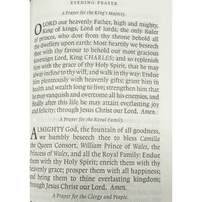 Book of Common Prayer, Updated 2023 Standard Hardback Edition Black Imitation Leather, by Cambridge University Press