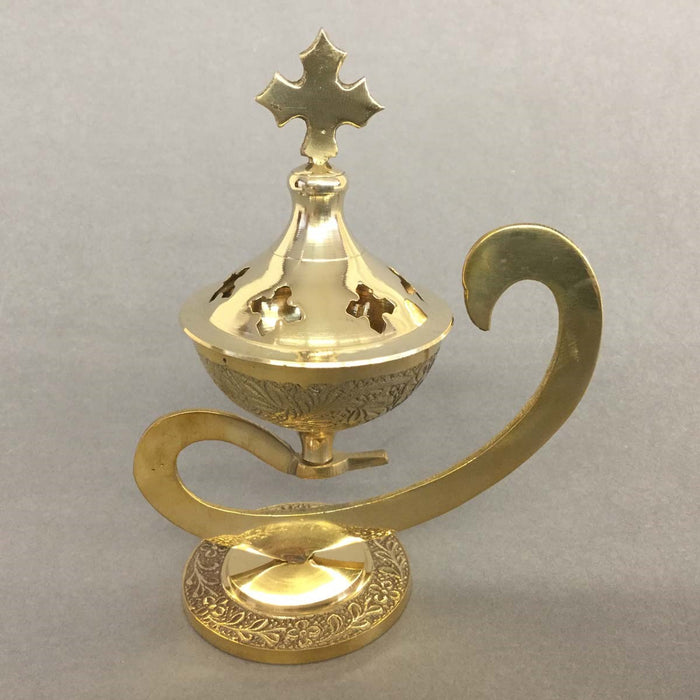 Brass Incense Burner, Size 13cm / 5 Inches High
