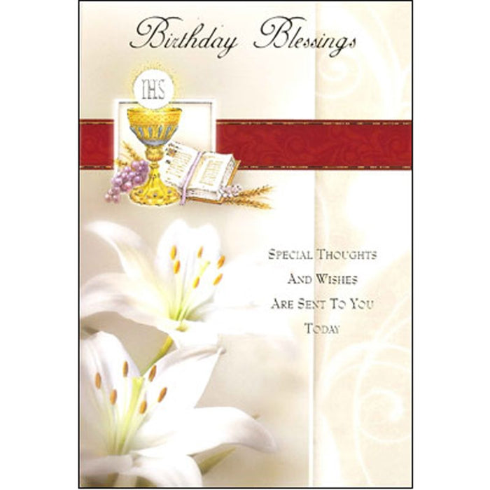 Brithday Blessings Greetings Card