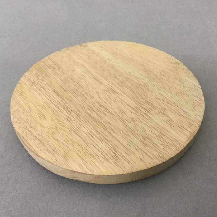 20% OFF Wooden Coaster, Natural Finish 10cm / 4 Inches Diameter