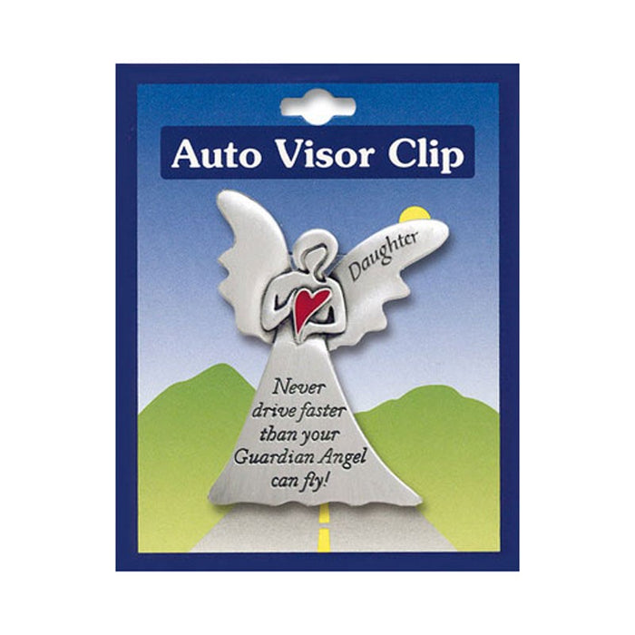 Car Visor, Daughter Never Drive Faster Than Your Guardian Angel Can Fly