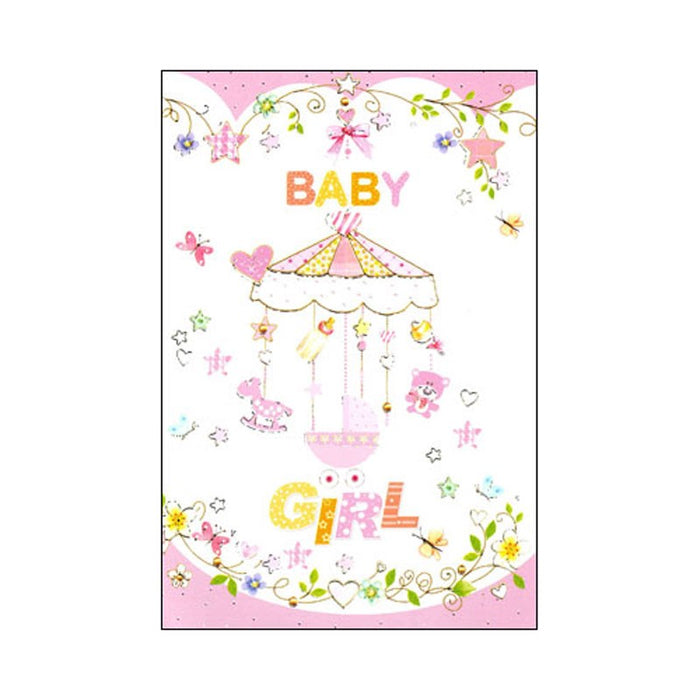 New Baby Girl Congratulations Greetings Card