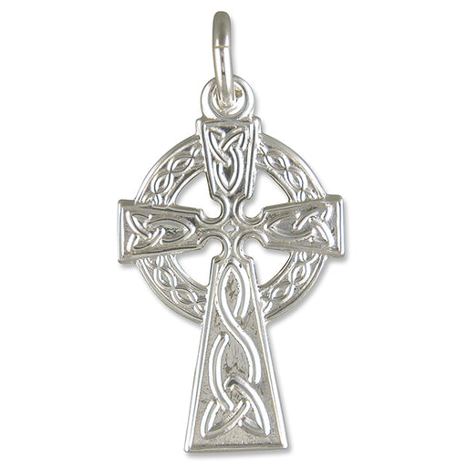 Celtic Cross In Sterling Silver 19mm High