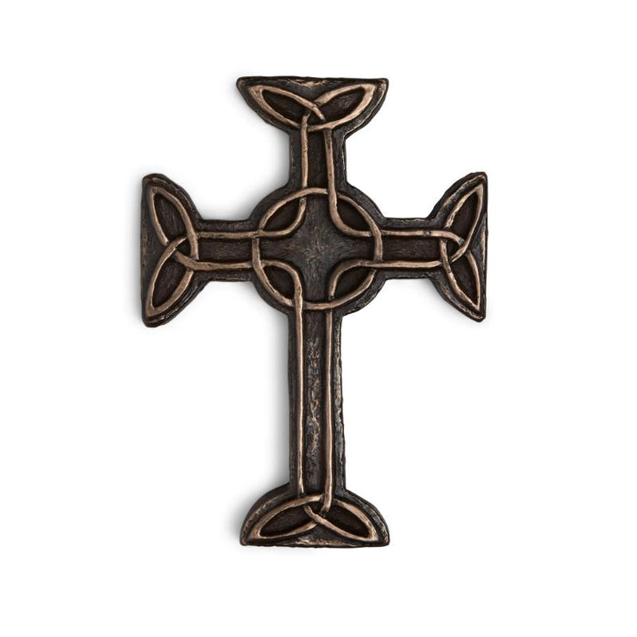 Celtic Cross of Faith 16cm High, Hand Cast Bronze Resin From The Wild Goose Studio