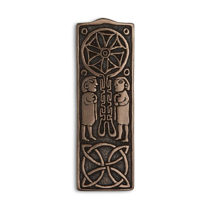 Celtic Cross of Journeys & Meetings 10.5cm High, Hand Cast Bronze Resin Plaque