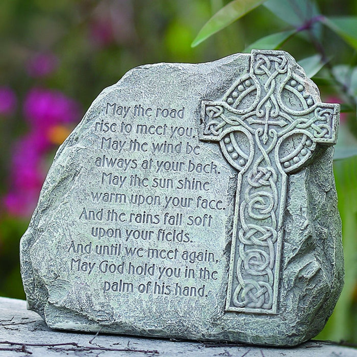 Celtic Cross Garden Stone 20cm / 8 Inches High Resin Cast, by Joseph's ...