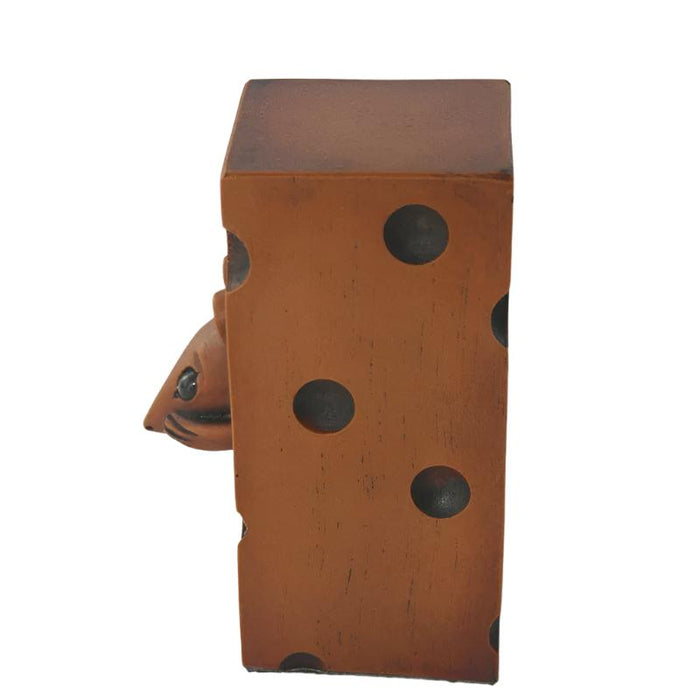 Church Mouse – Hiding in the Cheese Block 4 Inches High, Poor Church Mouse Collection