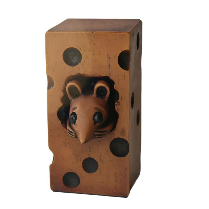 Church Mouse – Hiding in the Cheese Block 4 Inches High, Poor Church Mouse Collection