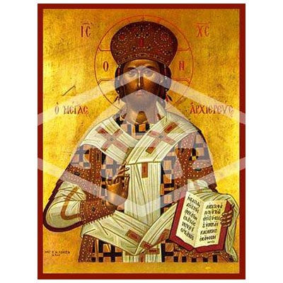 Christ The Great High Priest, Mounted Icon Print Size 30cm x 40cm