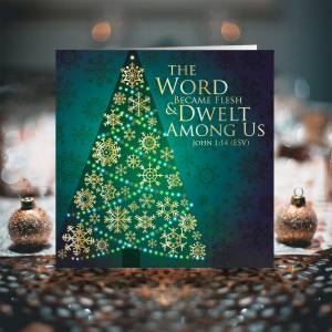The Word Became Flesh, Christmas Cards Pack of 10, With Bible Verse Inside John 1:14