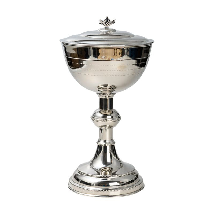 Ciborium Gold & Silver Nickel Plated 28cm High, Holds 200 Plus Peoples Hosts