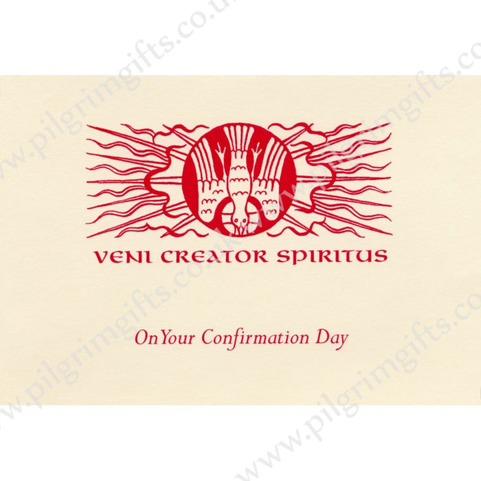 Confirmation Day Greetings Card, Come Creator Spirit