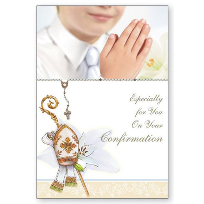 Confirmation Day Greetings Card for a Boy, Especially For You On Your Confirmation