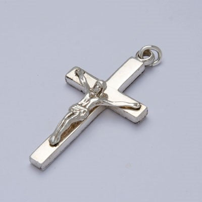 Sterling Silver Crucifix Large & Thick Cast, 54mm In Length