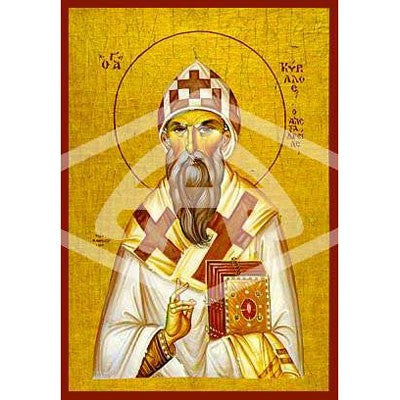 Cyril of Alexandria, Mounted Icon Print Size: 10cm x 14cm