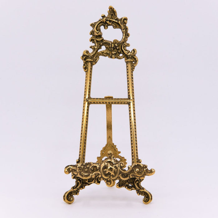 Brass Icon, Picture Or Book Display Stand 42cm - 16 1/2 Inches High, Suitable For Icons From 20cm To 30cm Wide