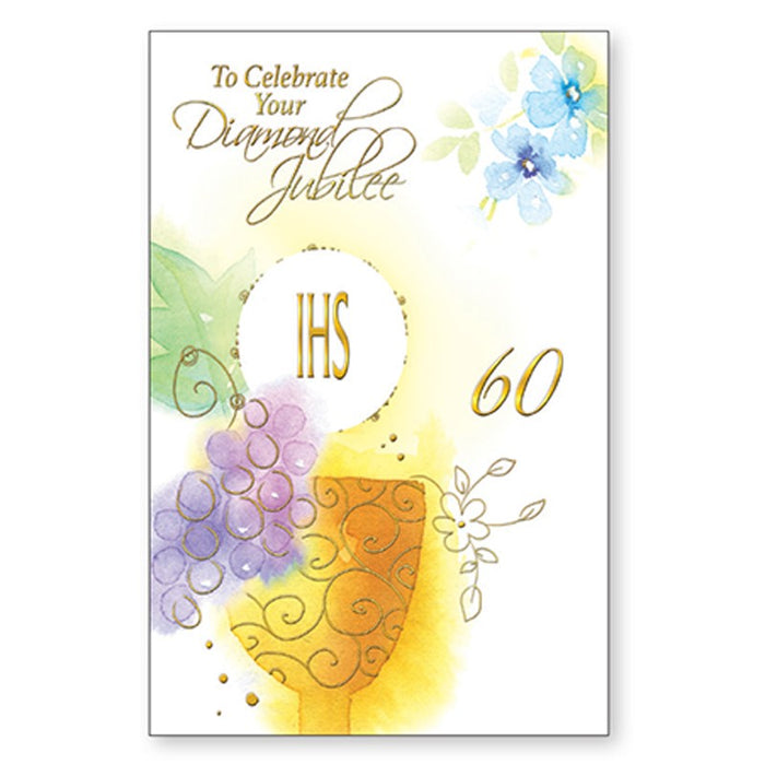 Diamond Jubilee 60 Years Anniversary Of Ordination Greetings Card LIMITED STOCK