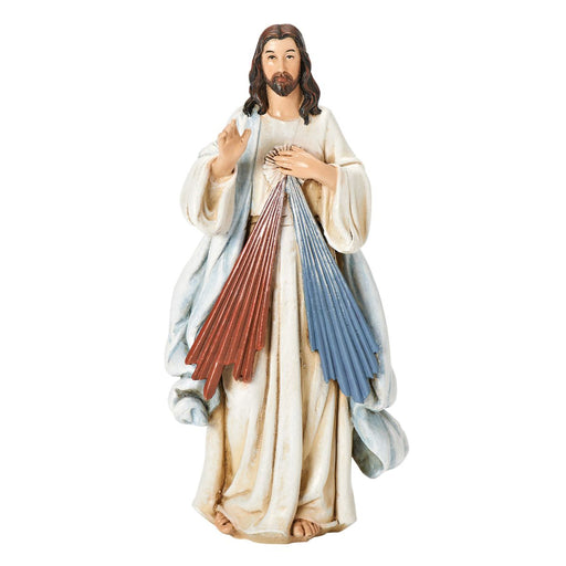 Statues Catholic Saints, Divine Mercy Statue 15cm - 6 Inches High Resin Cast Figurine