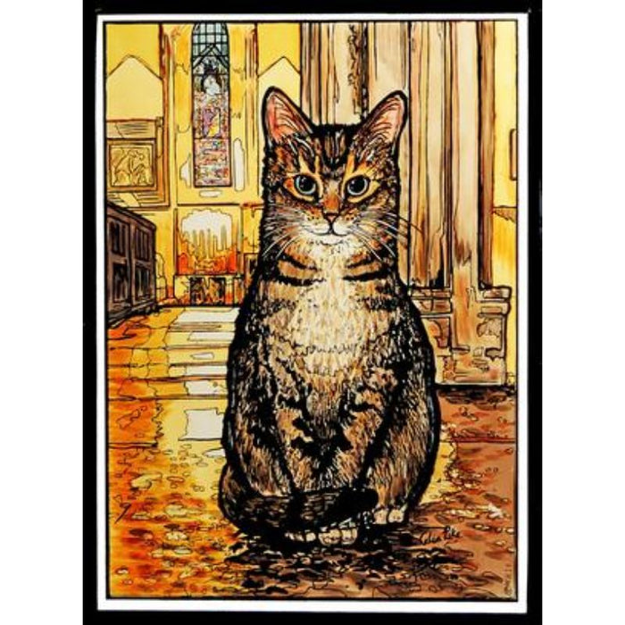 Cathedral Stained Glass, Doorkins Magnificat, Southwark Cathedral, Stained Glass Window Transfer 18.4cm High