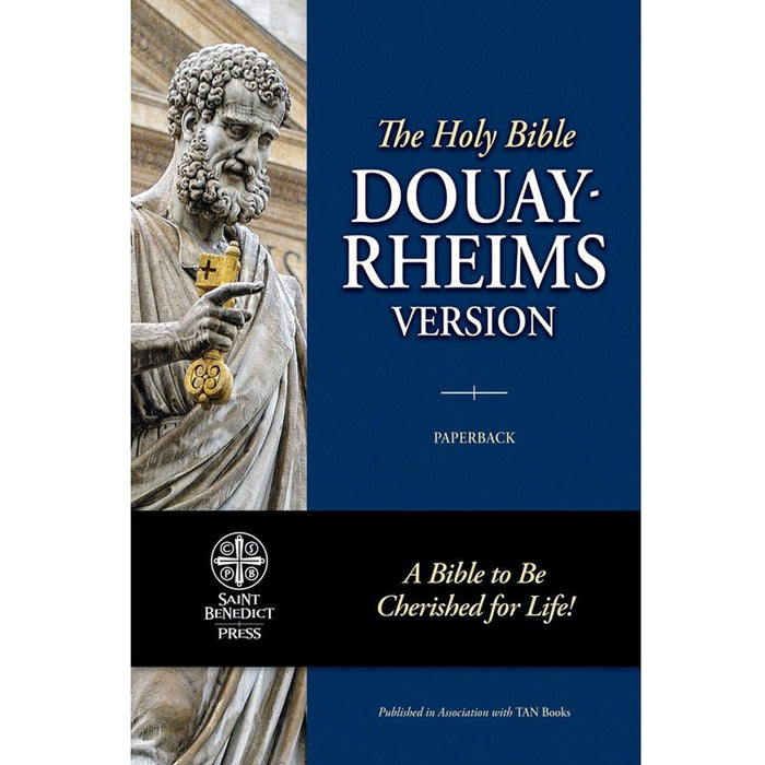 Douay-Rheims Catholic Bible, Words of Christ In Red, Paperback Version by St. Benedict Press