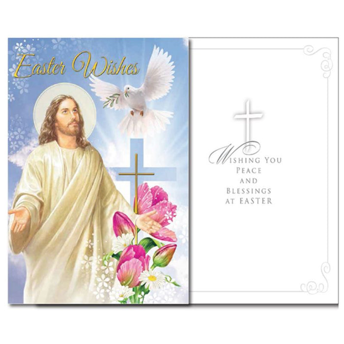 Easter Blessings, Greetings Card Wishing You Peace And Blessings At Easter