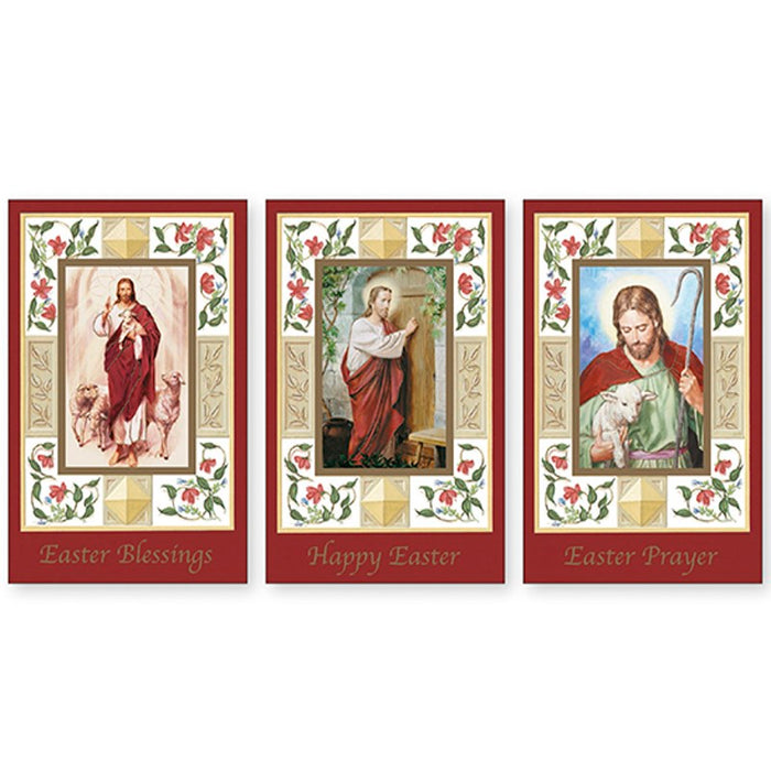 Easter Prayer, Pack of 12 Easter Greetings Cards With 3 Different Designs