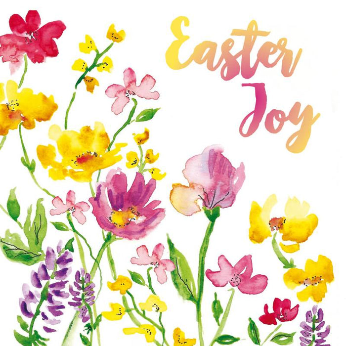 Christian Greetings Cards For Easter, easter-greetings-cards-pack-of-5-easter-joy-flowers