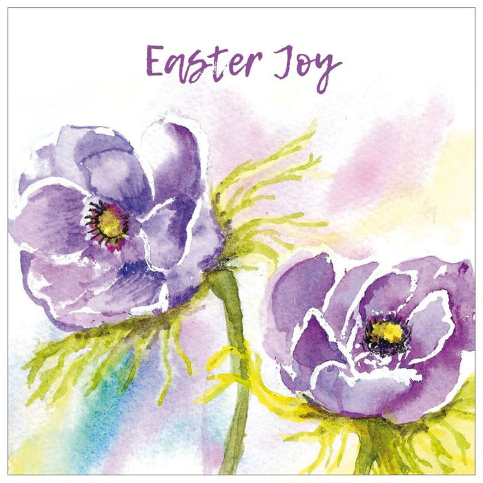 Easter Greetings Cards Pack of 5, Easter Joy With Bible Verse On the Inside Hebrew 12:2