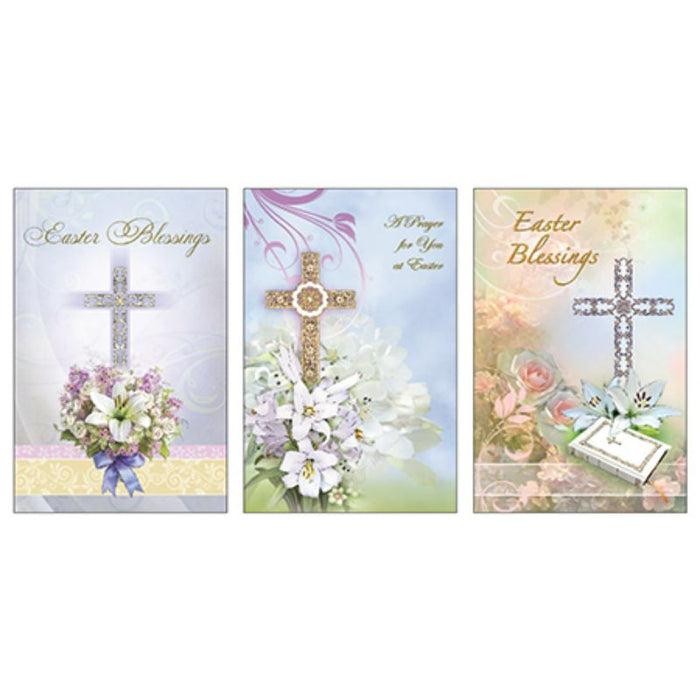 A Prayer For You At Easter, Pack of 12 Easter Greetings Cards With 3 Different Designs