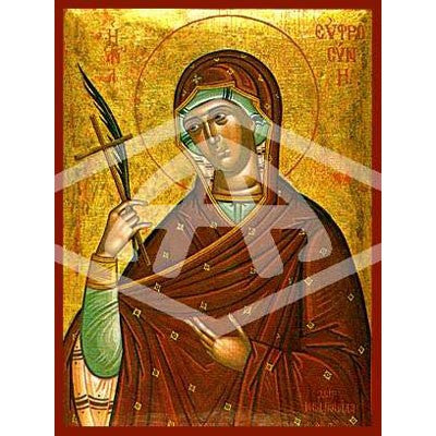 Euphrosyne The Nun, Mounted Icon Print Size: 20cm x 26cm
