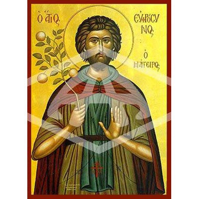 Euphrosynus The Cook of Alexandria, Mounted Icon Print Size: 20cm x 26cm