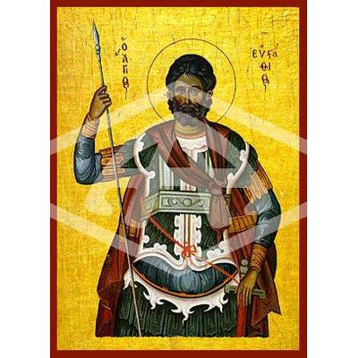 Eustathius Placidas The Great Martyr, Mounted Icon Print Size: 20cm x 26cm